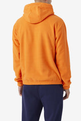 Men Sweatshirts & Hoodies | FILA Finn Fleece Hoodie 810 MANDARIN ORANGE