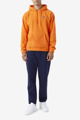 Men Sweatshirts & Hoodies | FILA Finn Fleece Hoodie 810 MANDARIN ORANGE