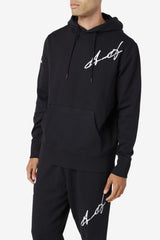 Men Sweatshirts & Hoodies | FILA Grant Hill Lazarus Hoodie 001 BLACK
