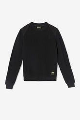 Men Sweatshirts & Hoodies | FILA Jory Fisherman Knit Crew 001 BLACK