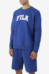 Men Sweatshirts & Hoodies | FILA Kory Crewneck Sweatshsirt 475 TWILIGHT BLUE / GARDENIA