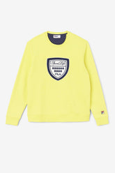 Men Sweatshirts & Hoodies | FILA Kush Crew 723 BLAZING YELLOW / FILA NAVY / GARDENIA