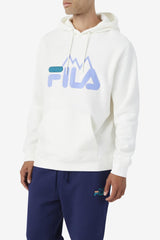 Men Sweatshirts & Hoodies | FILA Nan Hoodie 172 EGRET / JACARANDA / DEEP LAKE
