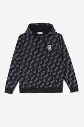 Men Sweatshirts & Hoodies | FILA Nim Hoodie 001 BLACK / GARDENIA