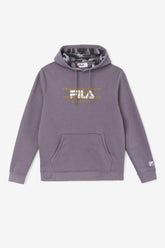Men Sweatshirts & Hoodies | FILA Rondot Hoodie 078 THUNDERSTORM / WHITE / GOLDEN OLIVE