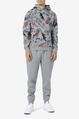 Men Sweatshirts & Hoodies | FILA Sanani Hoodie 027 VARSITY HEATHER