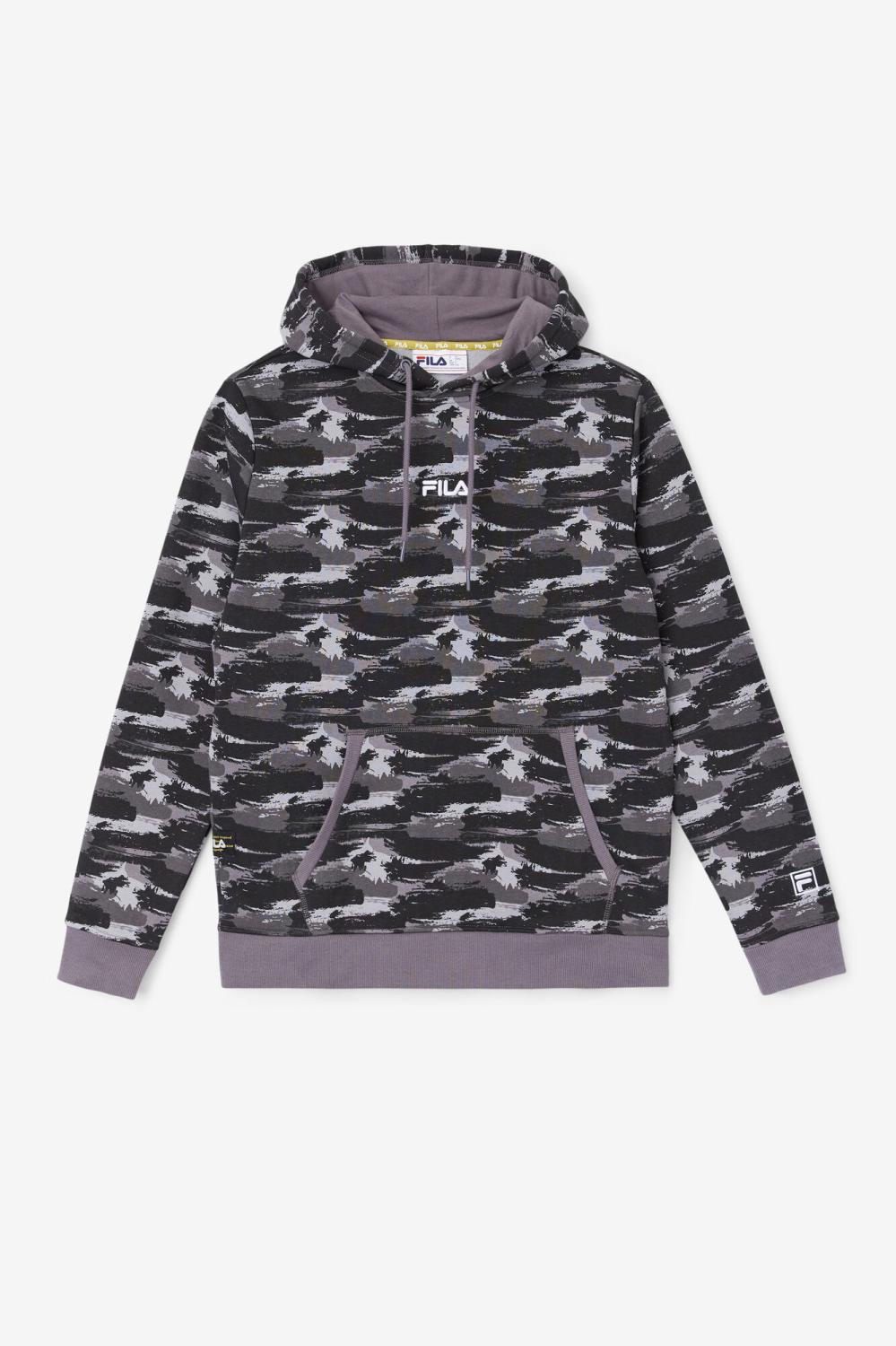 Men Sweatshirts & Hoodies | FILA Seneca Hoodie 079 THUNDERSTORM CAMO