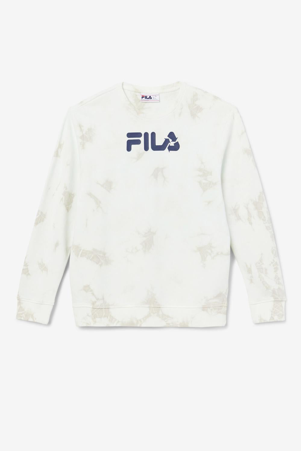 Men Sweatshirts & Hoodies | FILA Uplee Crew 149 PUMICE STONE / FILA NAVY