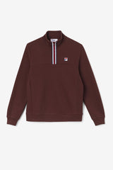 Men Sweatshirts & Hoodies | FILA Weston Half Zip 206 BROWN STONE