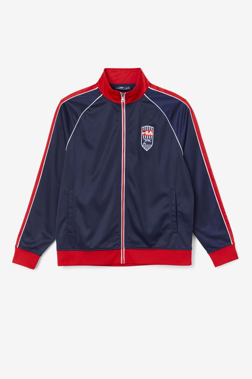 Men Sweatsuits & Tracksuits | FILA 2Pac Track Jacket 410 FILA NAVY / FILA RED / WHITE