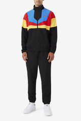 Men Sweatsuits & Tracksuits | FILA Amar Track Jacket 001 BLACK / GOLD FUSION / FILA RED / PRINCE BLUE / WHITE