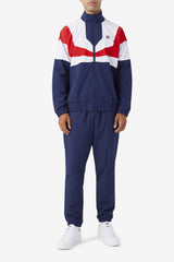 Men Sweatsuits & Tracksuits | FILA Amar Track Jacket 410 FILA NAVY / WHITE / FILA RED