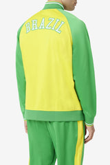 Men Sweatsuits & Tracksuits | FILA Brazil Track Jacket 705 CYBER YELLOW / FERN GREEN / WHITE