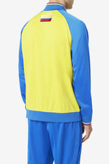 Men Sweatsuits & Tracksuits | FILA Colombia Track Jacket 704 VIBRANT YELLOW / LAPIS BLUE / FIERY RED