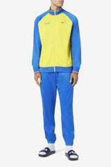 Men Sweatsuits & Tracksuits | FILA Colombia Track Jacket 704 VIBRANT YELLOW / LAPIS BLUE / FIERY RED