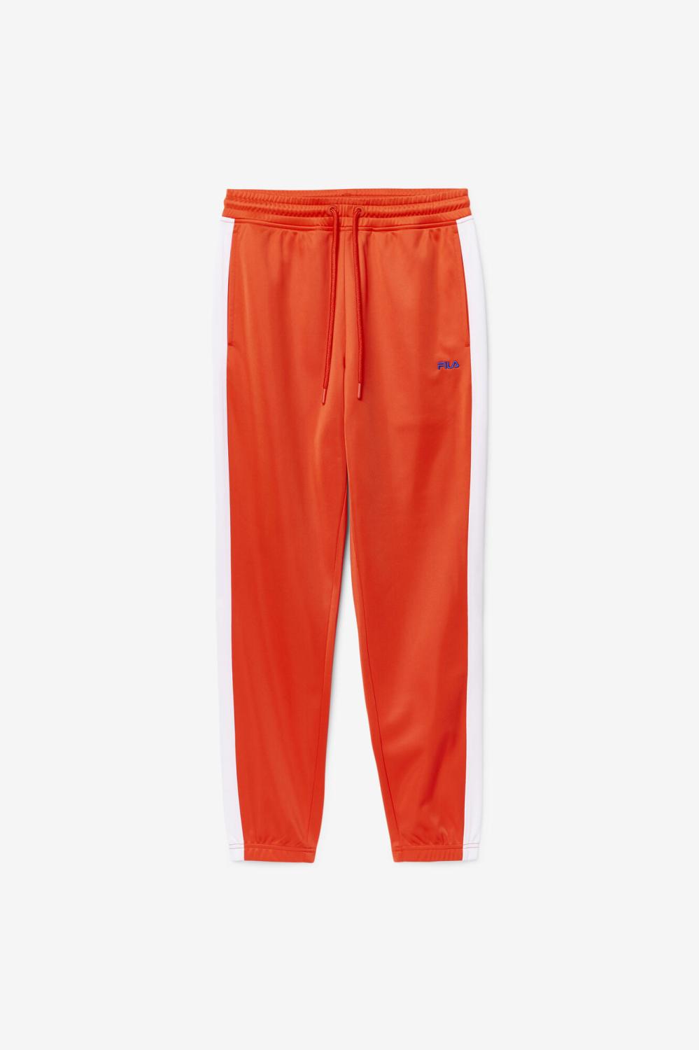 Men Sweatsuits & Tracksuits | FILA Dominican Republic Pant 625 FIERY RED / WHITE