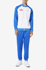 Men Sweatsuits & Tracksuits | FILA Ecuador Track Jacket 100 WHITE / PRINCESS BLUE / FIERY RED / CYBER YELLOW