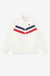 Men Sweatsuits & Tracksuits | FILA Jaya Track Jacket 172 EGRET / FILA RED / FILA NAVY