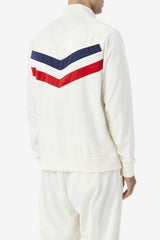 Men Sweatsuits & Tracksuits | FILA Jaya Track Jacket 172 EGRET / FILA RED / FILA NAVY