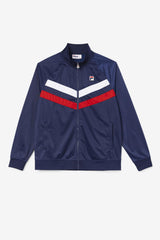 Men Sweatsuits & Tracksuits | FILA Jaya Track Jacket 410 FILA NAVY / FILA RED / WHITE