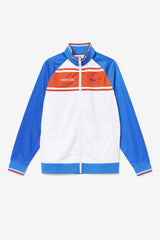 Men Sweatsuits & Tracksuits | FILA Puerto Rico Track Jacket 100 WHITE / PRINCESS BLUE / FIERY RED