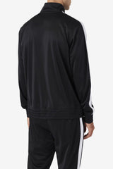 Men Sweatsuits & Tracksuits | FILA Runi Track Jacket 001 BLACK / WHITE / MONUMENT