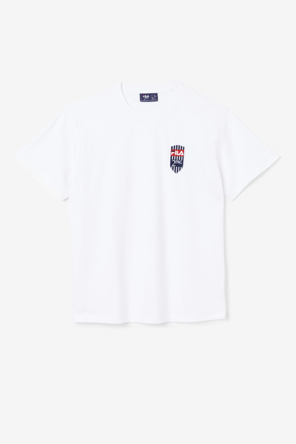 Men Tops | FILA 2Pac Patch Tee 100 WHITE