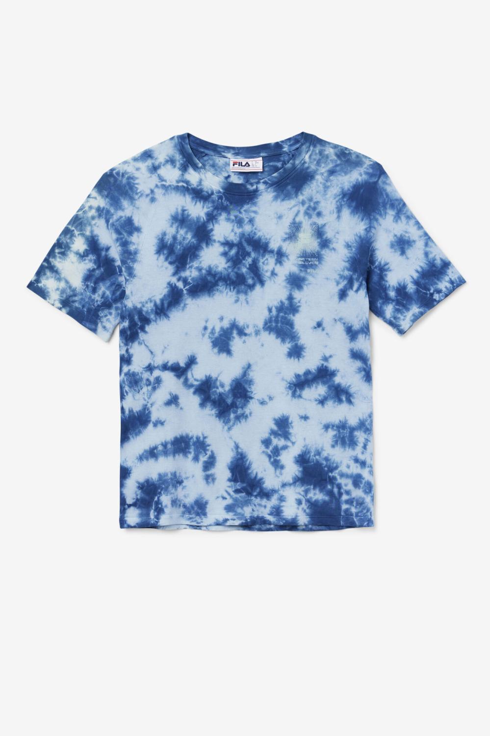 Men Tops | FILA Ayan Tee 436 MAJOLICA BLUE / PUMICE STONE