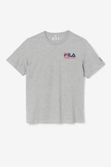 Men Tops | FILA Bevans Park Graphic Tee 073 HEATHER GREY