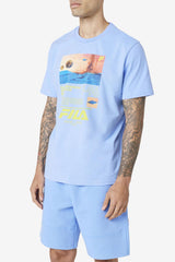 Men Tops | FILA Ceylon Tee 918 CORNFLOWER BLUE