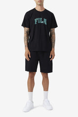 Men Tops | FILA Cody Tee 001 BLACK / BLUE SPRUCE