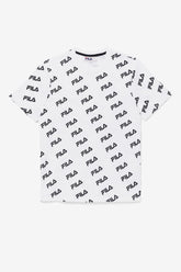 Men Tops | FILA Diagonal Logo Tee 100 WHITE / BLACK