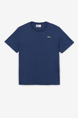Men Tops | FILA Dilki Crew 934 FRENCH NAVY / BLAZING YELLOW