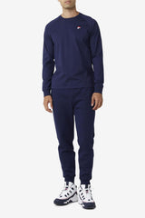 Men Tops | FILA Flynn Long Sleeve Tee 410 PEACOAT