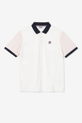 Men Tops | FILA Gramme Polo 058 MARSHMALLOW / PINK DOGWOOD / NAVY