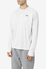 Men Tops | FILA Jazam Long Sleeve Crew 036 NIMBUS CLOUD / BLACK