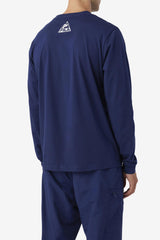 Men Tops | FILA Kare Long Sleeve Tee 410 FILA NAVY / ICED AQUA / EGRET