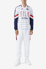 Men Tops | FILA Kay Goalie Jersey 100 WHITE / CANAL BLUE / FILA RED / WHITE