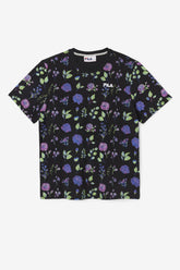 Men Tops | FILA Kensico Tee 001 BLACK / FLORAL PRINT