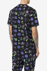 Men Tops | FILA Kensico Tee 001 BLACK / FLORAL PRINT
