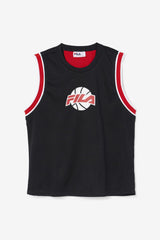 Men Tops | FILA Ovi Basketball Jersey 001 BLACK / FILA RED / WHITE