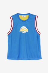 Men Tops | FILA Ovi Basketball Jersey 466 PRINCE BLUE / WHITE / FILA RED / GOLD FUSION