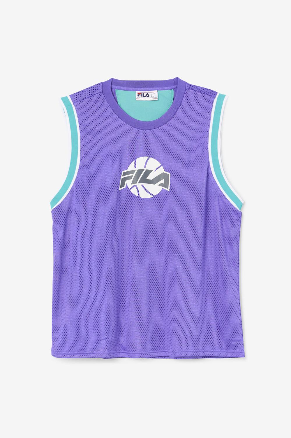 Men Tops | FILA Ovi Basketball Jersey 588 ELECTRIC PURPLE / CERAMIC / WHITE / DARK SHADOW