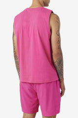 Men Tops | FILA Ozni Sleeveless Tee 677 FUCHSIA PURPLE / WHITE / FRENCH NAVY