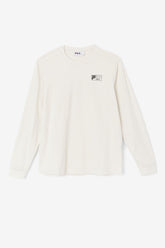 Men Tops | FILA Rappel Long Sleeve Tee 139 WHISPER WHITE