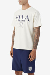 Men Tops | FILA Saran Tee 281 GARDENIA / FILA NAVY