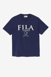 Men Tops | FILA Saran Tee 410 FILA NAVY / GARDENIA