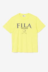 Men Tops | FILA Saran Tee 732 BLAZING YELLOW / FILA NAVY