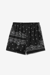 Men/Women Socks & Accessories | FILA 2Pac Bandana Print Boxer 001 BLACK / WHITE