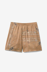 Men/Women Socks & Accessories | FILA 2Pac Bandana Print Boxer 227 TOBACCO BROWN / WHITE